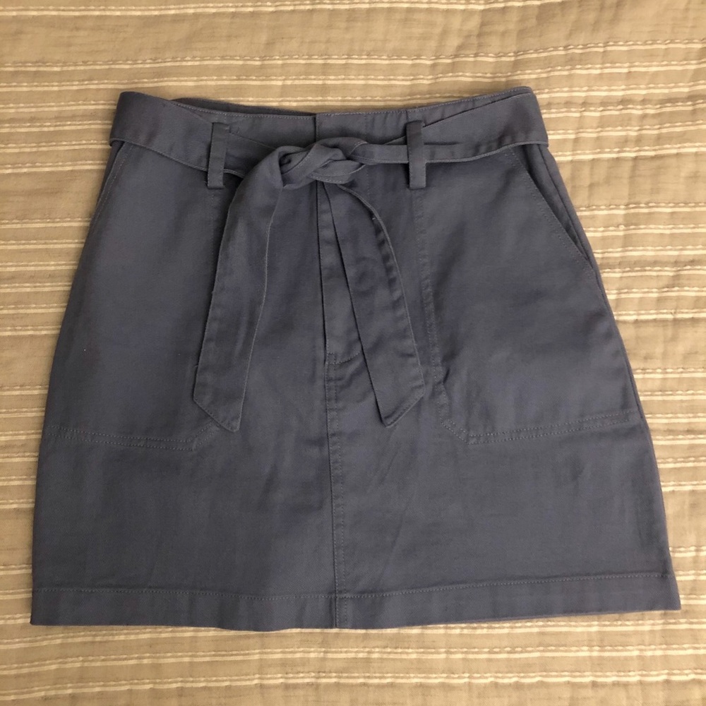 Light blue mini skirt